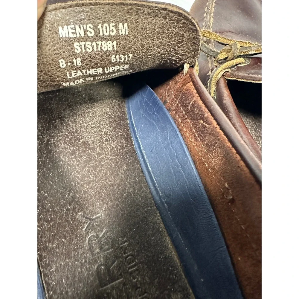 Sperry Top-Sider Mens Dark Brown Leather Driving Loafers STS17881 Size‎ 10.5 M